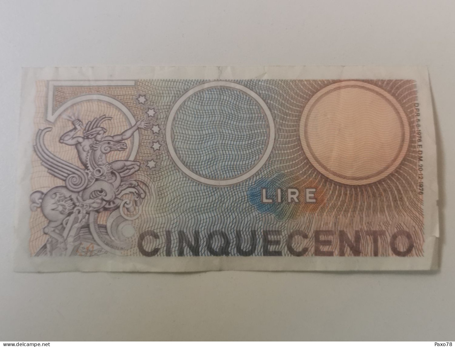 Italie, 500 Lire 1976 - 500 Lire