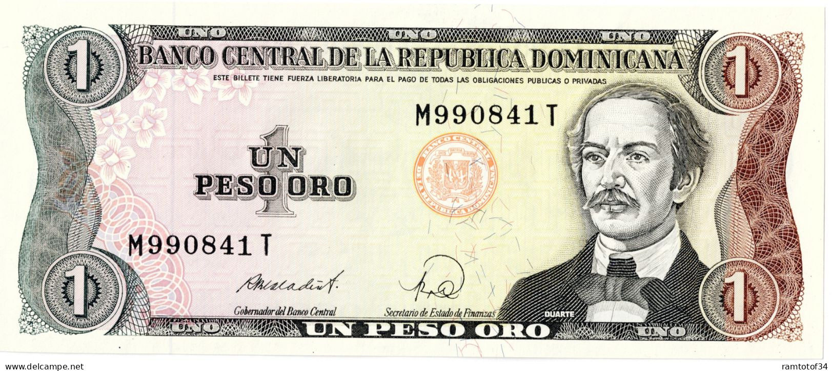 REPUBLIQUE DOMINICAINE - 1 Pesos Oro 1988 - UNC - Dominikanische Rep.