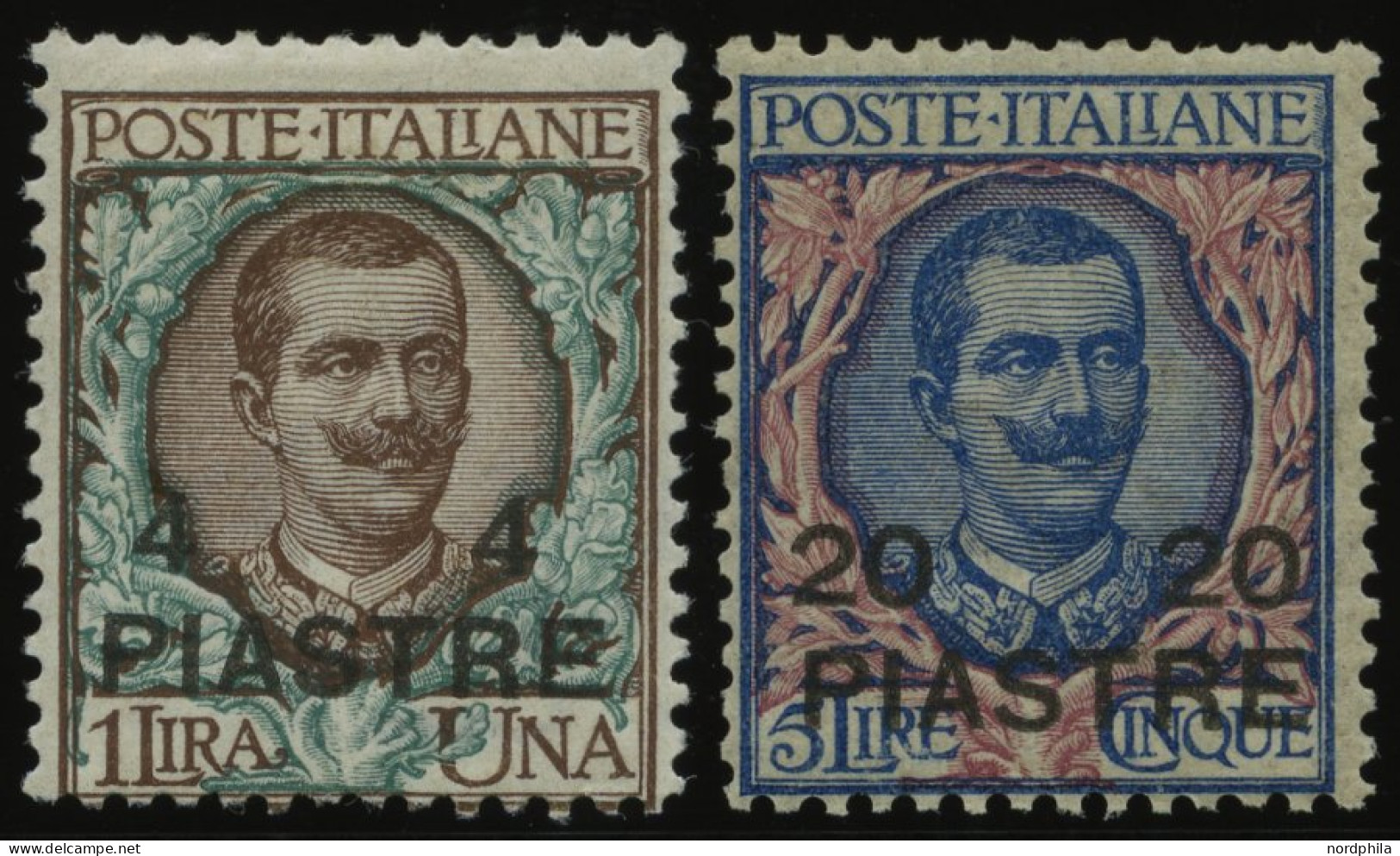 POST IM AUSLAND 16/7IV , Italienische Post In Der Levante: 1908, Konstantinopel, Type IV, Falzrest, Pracht, Mi. 80.- - Andere & Zonder Classificatie