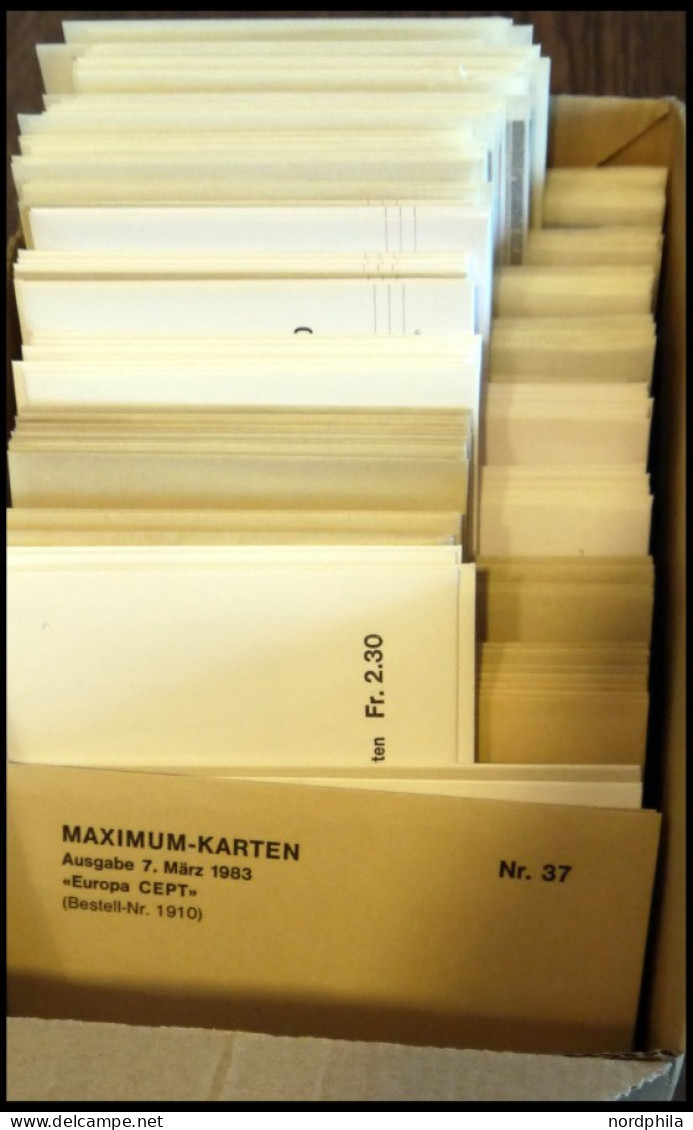 MAXIMUMKARTEN MK 37-179 BRIEF, 1983-1999, Komplett Auf Maximumkarten, Prachterhaltung, Mi. 894,20 - Cartes-Maximum (CM)