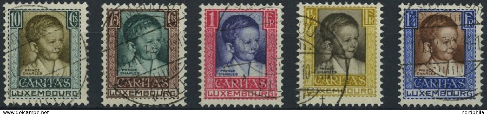LUXEMBURG 227-31 O, 1930, Kinderhilfe, Prachtsatz, Mi. 70.- - Dienst