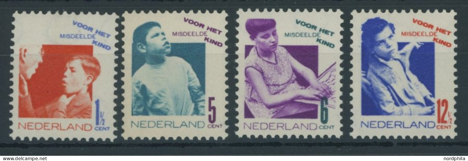 NIEDERLANDE 245-48A , 1931, Voor Het Kind, Gezähnt K 121/2, Postfrischer Prachtsatz, Mi. 120.- - Other & Unclassified