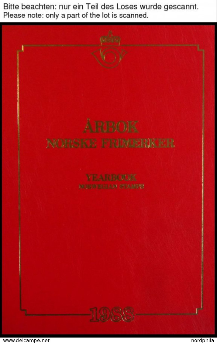 SAMMLUNGEN, LOTS , 1988-94, 7 Verschiedene Rote Jahrbücher, Dazu Das Olympia-Buch Der Post, Postfrisch, Pracht - Sammlungen