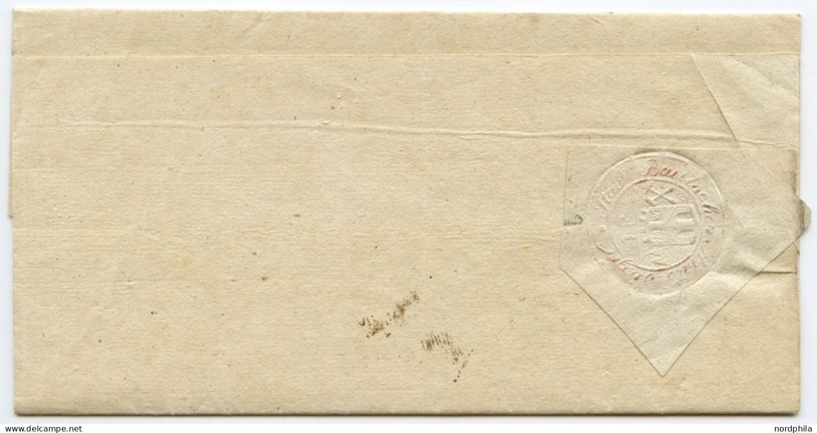 VORPHILATELIE 1837, L1 HOF In Mähren Auf Böhmischen Stempelpapier Mit Eingedrucktem Wertstempel 3 Kr., Vollständiger Inh - ...-1850 Vorphilatelie