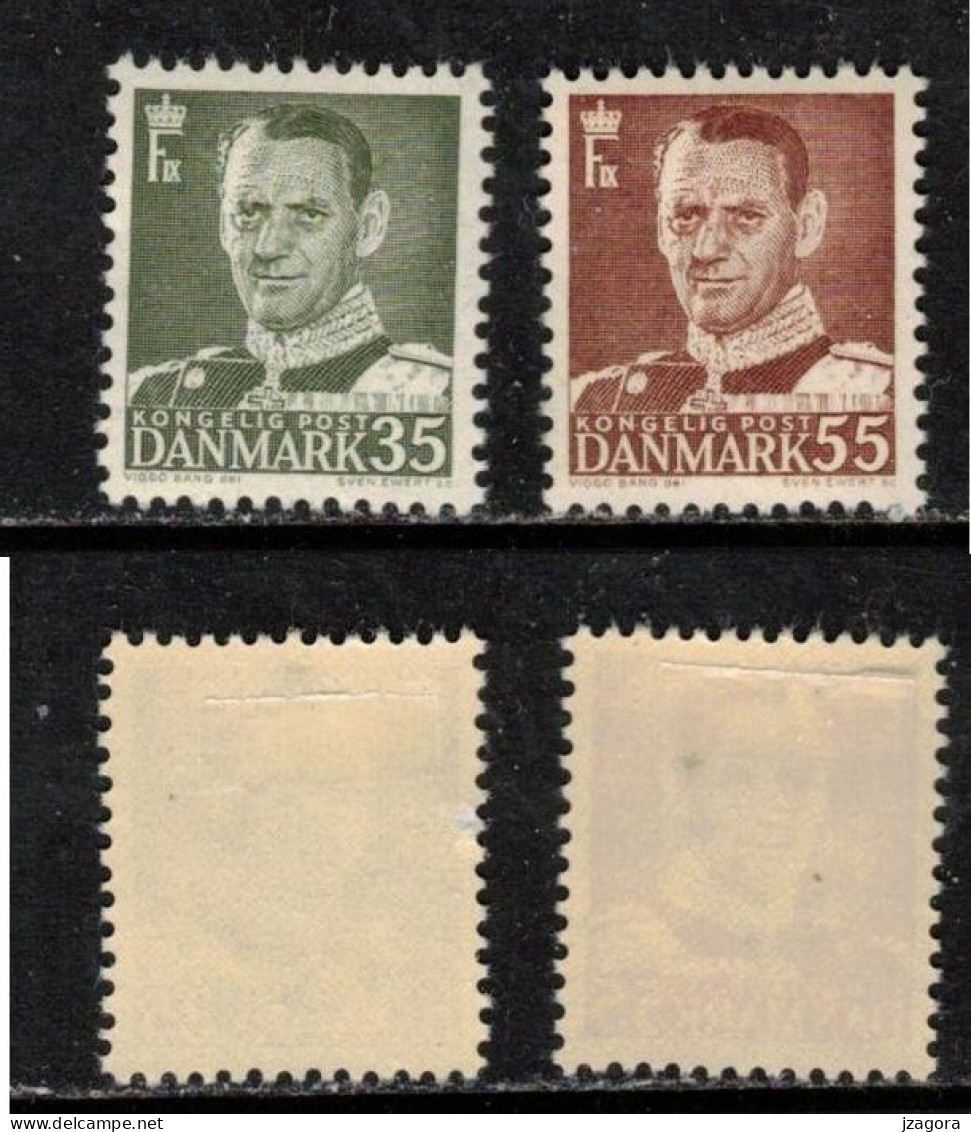 KING FREDERIK IX DENMARK DANMARK DÄNEMARK 1951 MH(*) MI 309 315 - Ongebruikt