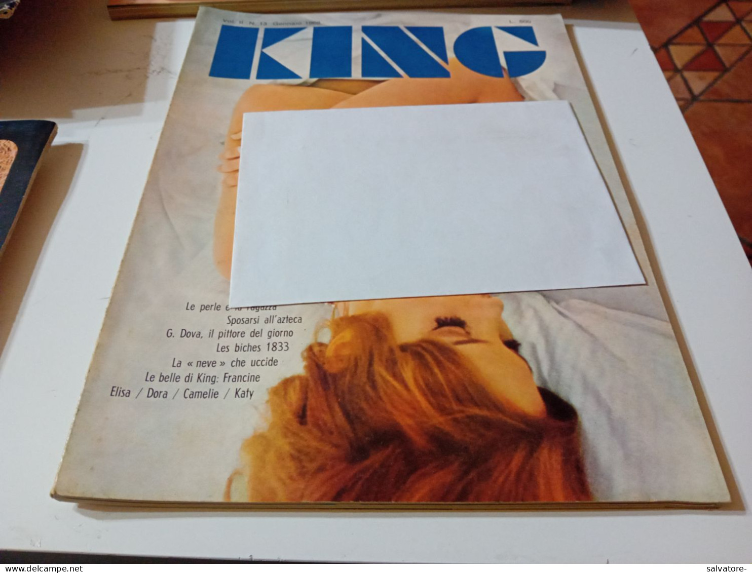 RIVISTA KING - VOLUME  II - NUMERO13- GENNAIO  1969 - Gezondheid En Schoonheid