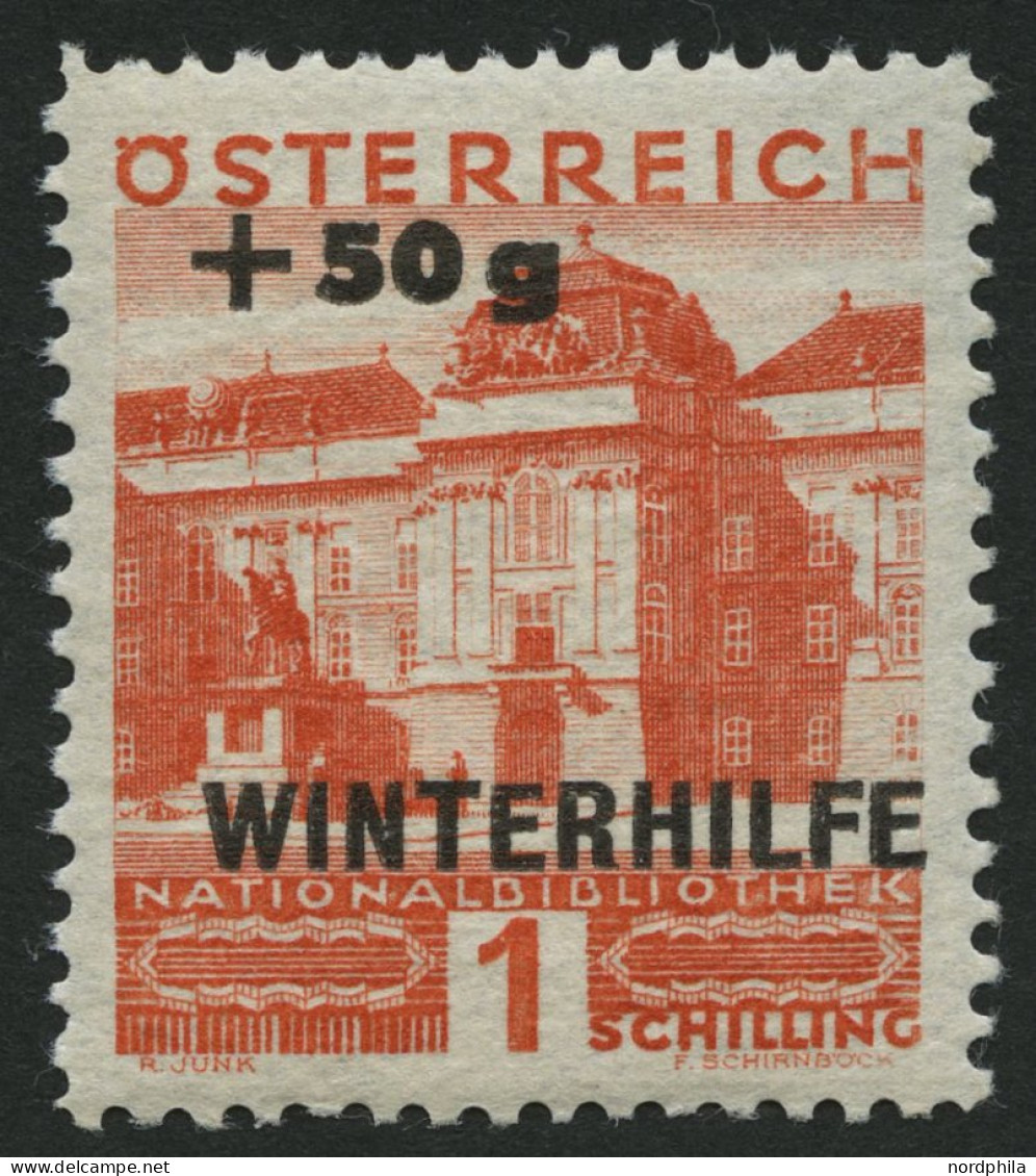 ÖSTERREICH 566 , 1933, 1 S. Winterhilfe, Pracht, Mi. 95.- - Other & Unclassified
