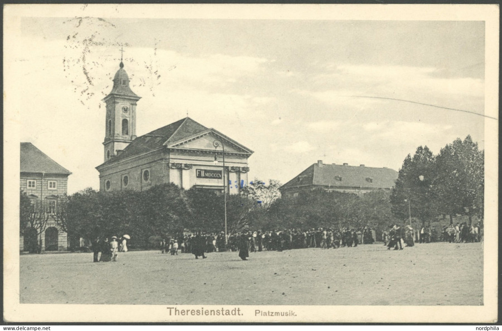 GANZSACHEN Theresienstadt: 1915, K.K. Feldpost-Ansichtskarte Mit Stempel THERESIENSTADT, Pracht - Sonstige & Ohne Zuordnung