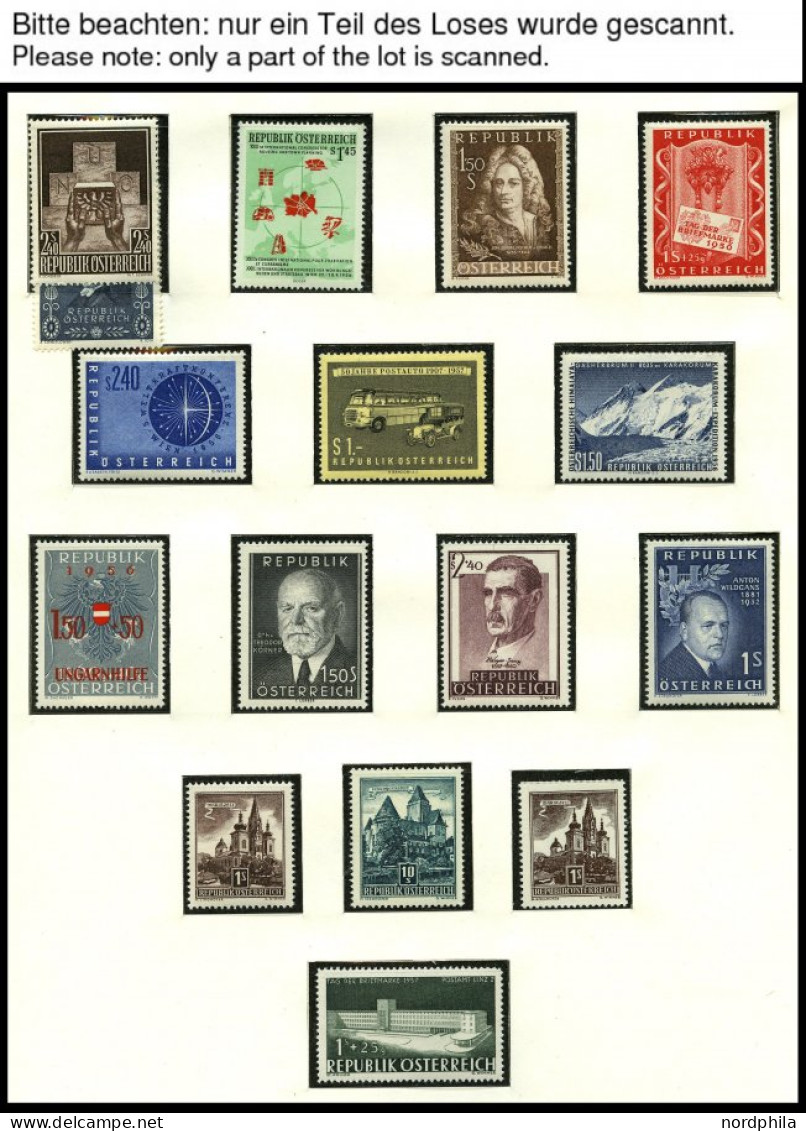 SAMMLUNGEN , Komplette Postfrische Sammlung Österreich Von 1956-76 In 2 SAFE Falzlosalben, Prachterhaltung, Mi. 381.- - Collections
