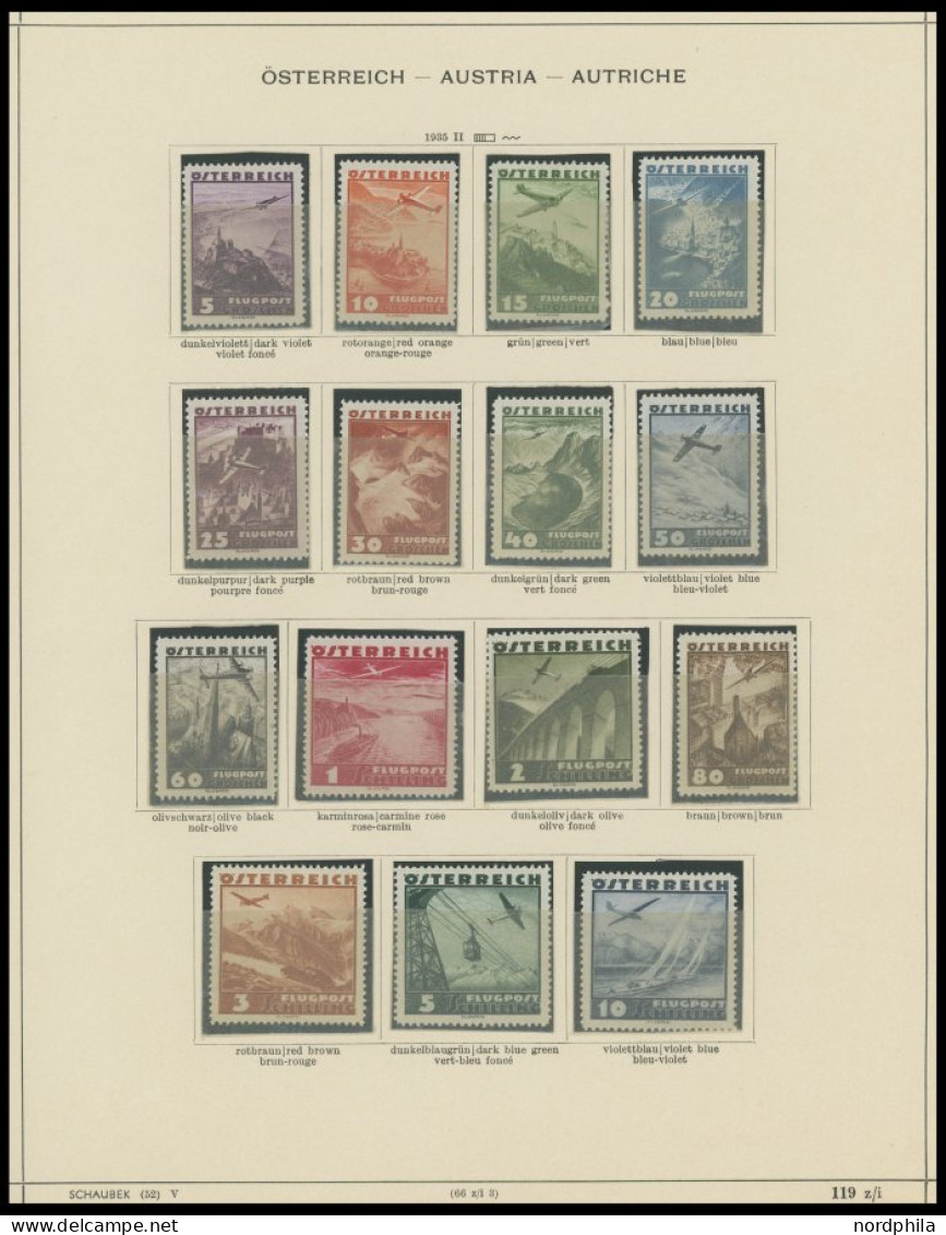 SAMMLUNGEN o, , Sammlungsteil Österreich von 1883-1937 mit guten mittleren Ausgaben, meist Prachterhaltung