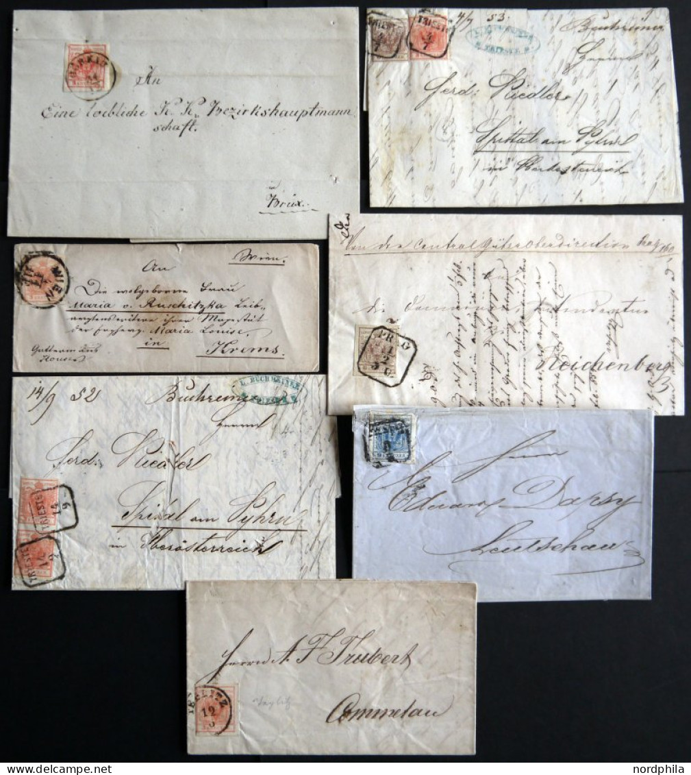 LOTS 3-5 BRIEF, 1850, 7 Verschiedene Briefe, Etwas Unterschiedlich - Verzamelingen