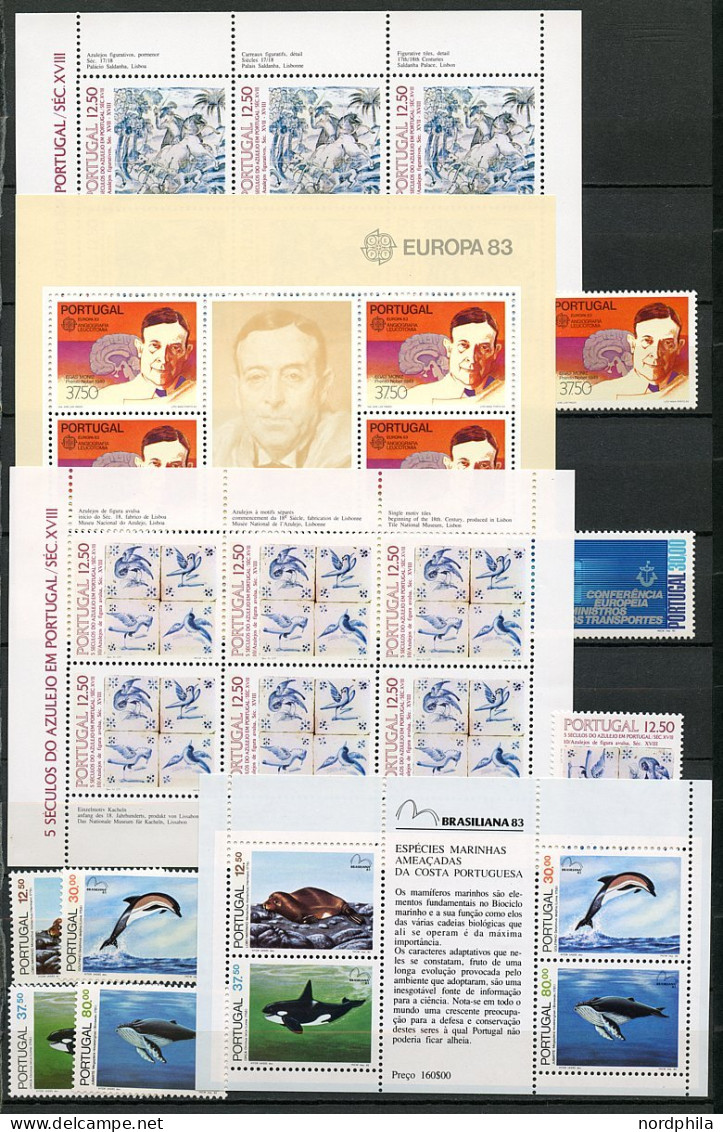 SAMMLUNGEN, LOTS 1552-1644 , Portugal 19782/84, Mi.Nr. 1552-1644, 1982, 1983 Und 1984 Komplett Postfrisch Mit Dem Kleinb - Sammlungen