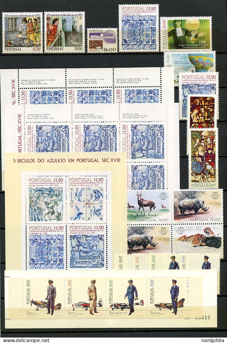 SAMMLUNGEN, LOTS 1552-1644 , Portugal 19782/84, Mi.Nr. 1552-1644, 1982, 1983 Und 1984 Komplett Postfrisch Mit Dem Kleinb - Verzamelingen