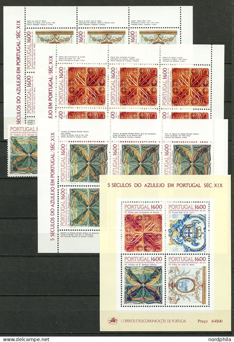 SAMMLUNGEN, LOTS 1552-1644 , Portugal 19782/84, Mi.Nr. 1552-1644, 1982, 1983 und 1984 komplett postfrisch mit dem Kleinb