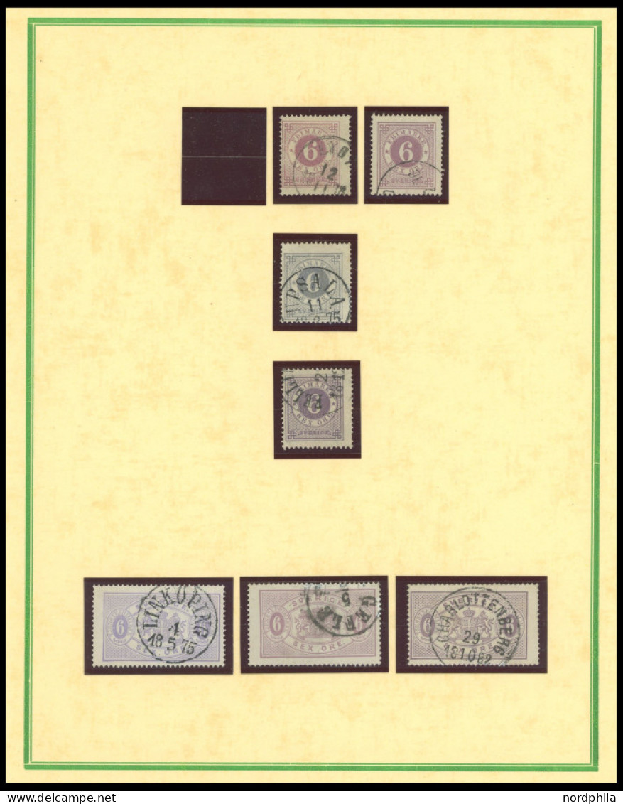 SAMMLUNGEN, LOTS O, 1872-89, Sauber Gestempelte Teilsammlung Aus Mi.Nr. 17-40 Und D 1-16, Meist Prachterhaltung, Mi. übe - Sammlungen