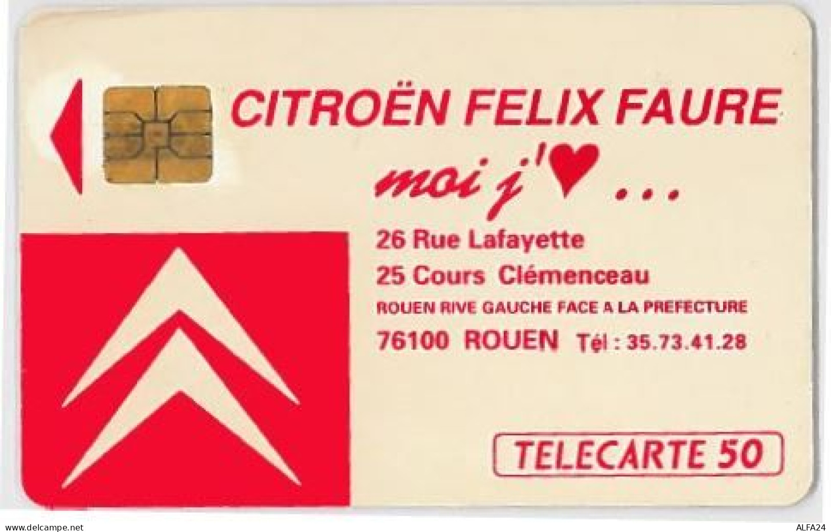 TELECARTE F171 CITROEN ROUEN - 1991