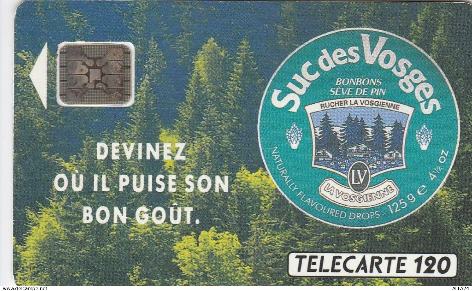 TELECARTE F316 SUC DES VOGES - 1993