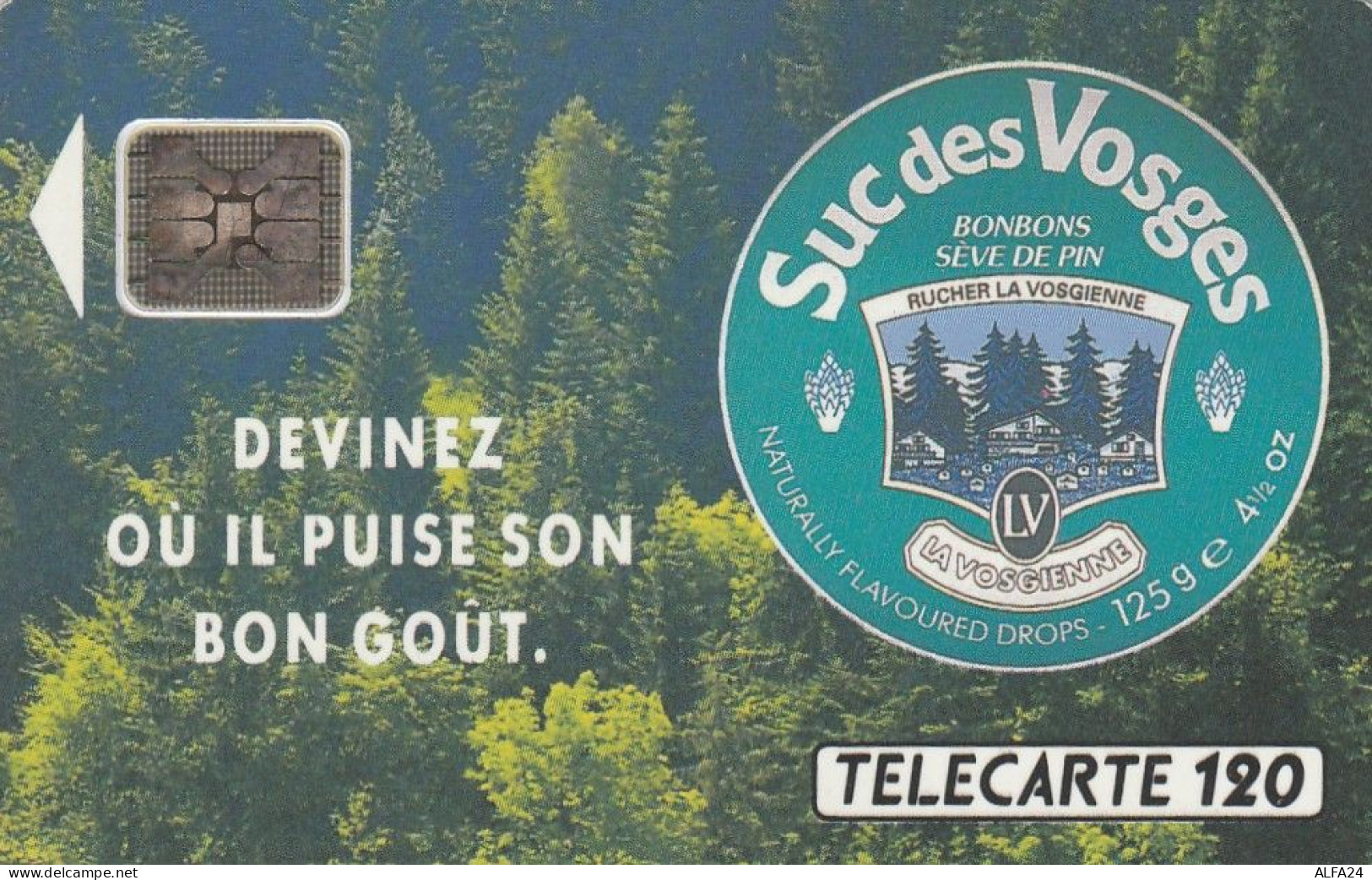 TELECARTE F316 SUC DES VOGES (3) - 1993