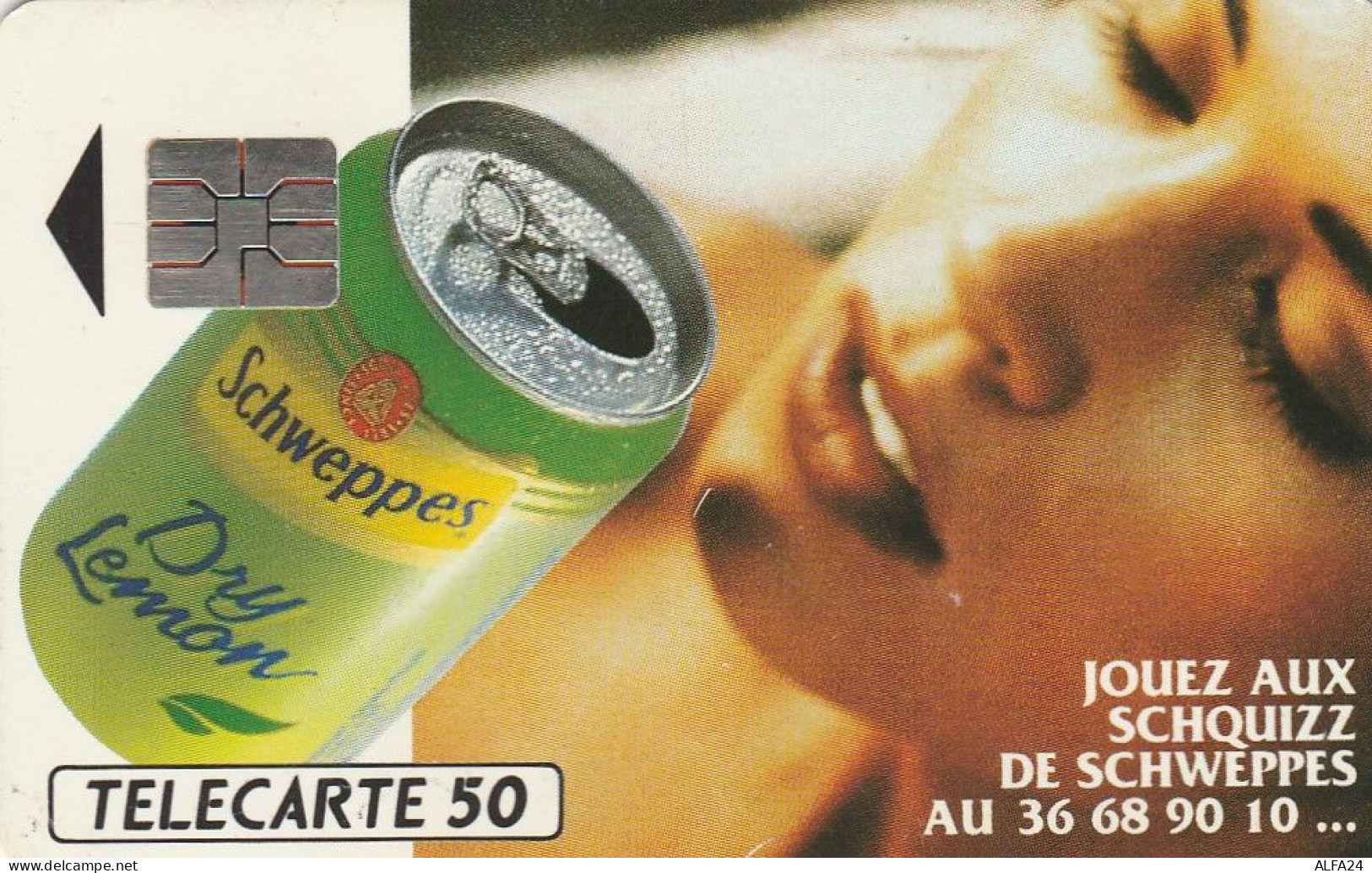 TELECARTE F376 SCHWEPPES DRY LEMON - 1993