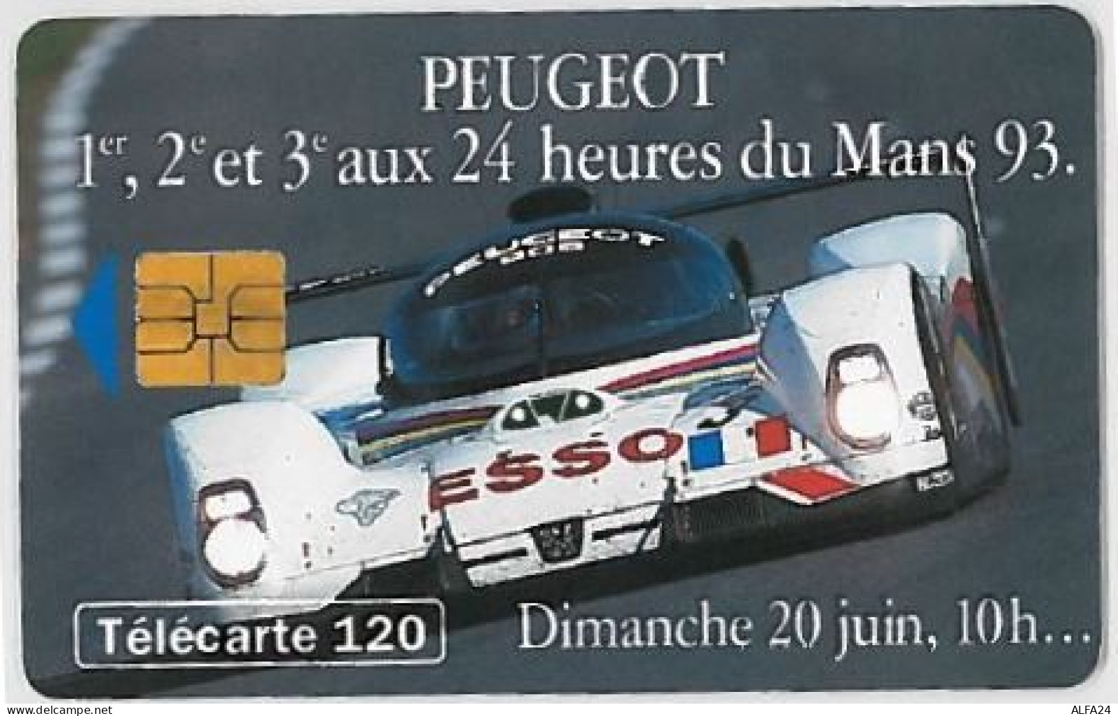 TELECARTE F414 PEUGEOT DIMANCHE 10H - 1993