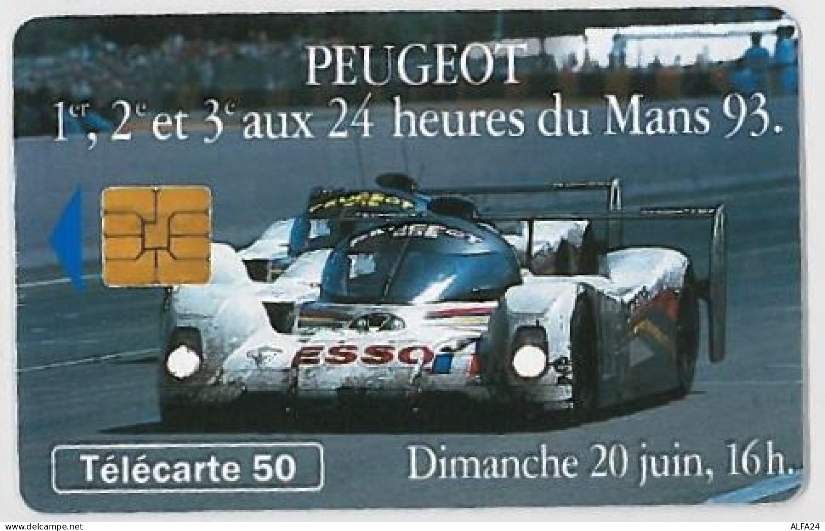 TELECARTE F415 PEUGEOT DIMANCHE 16H - 1993