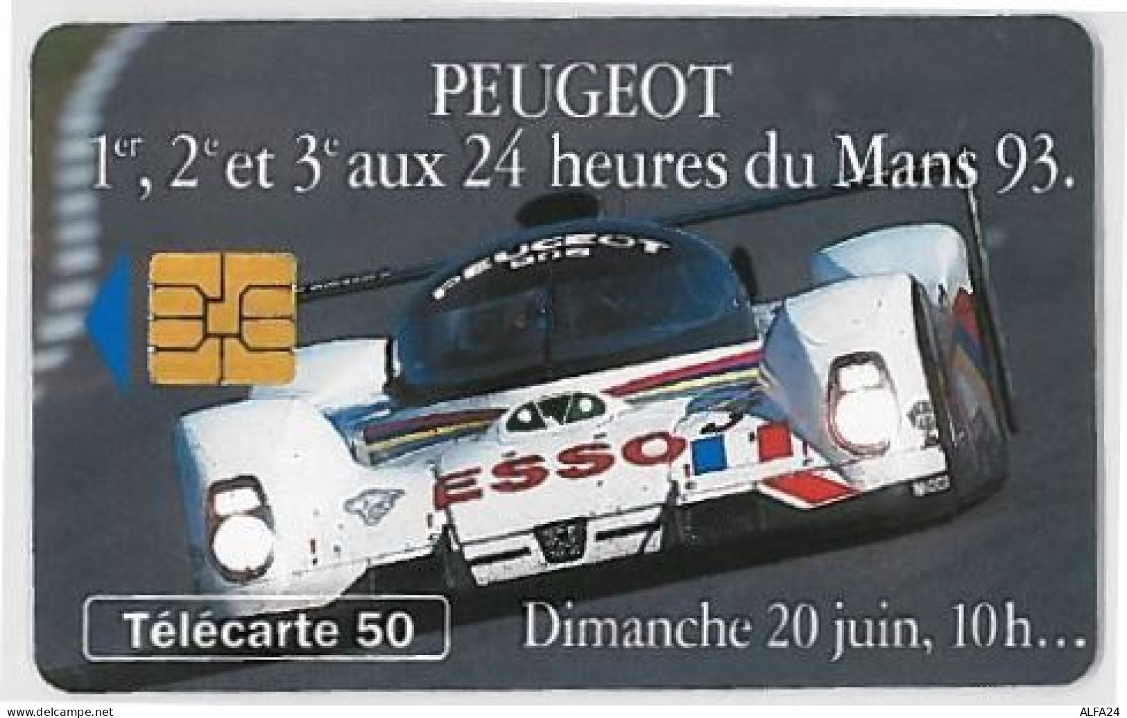 TELECARTE F413 PEUGEOT DIMANCHE 10H - 1993