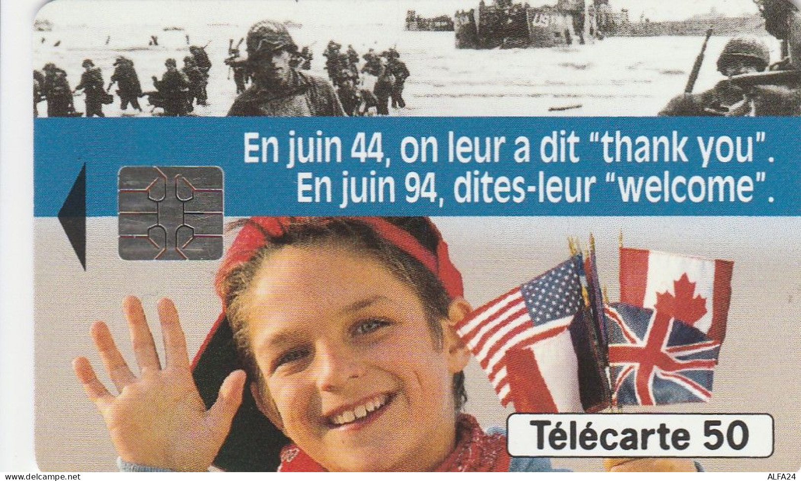 TELECARTE F463A DEBARQUEMENT WELCOME - 1994