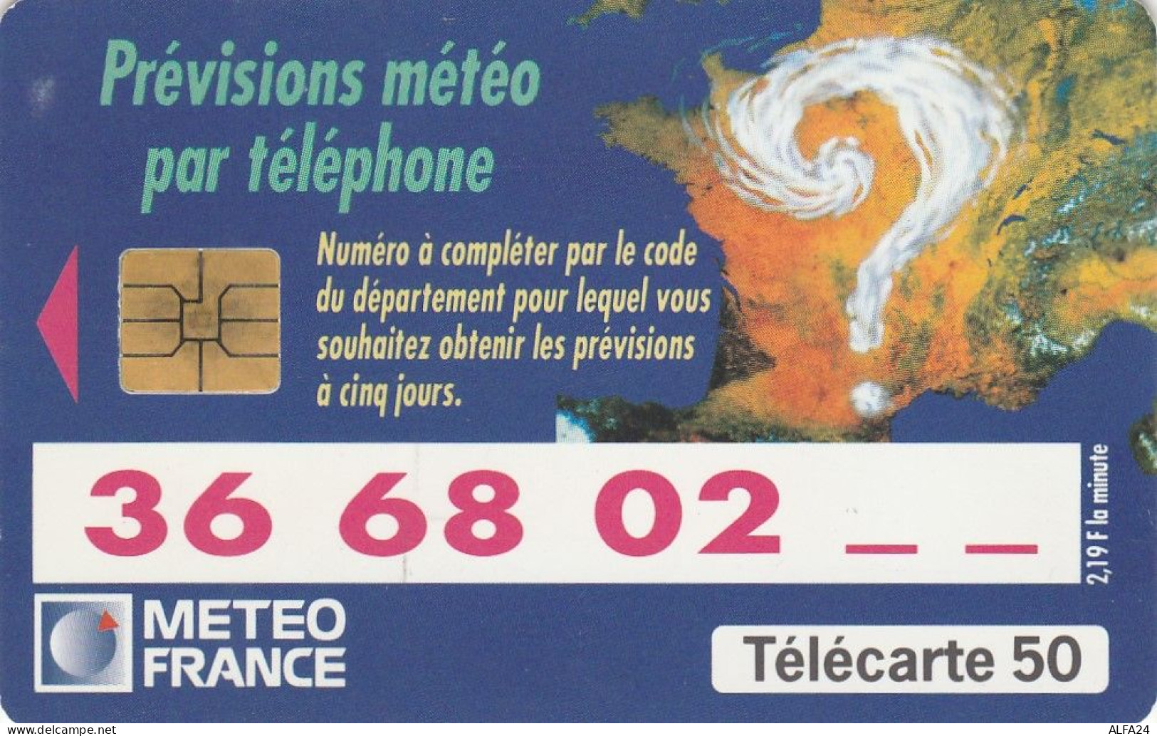 TELECARTE F555 METEOFRANCE - 1995