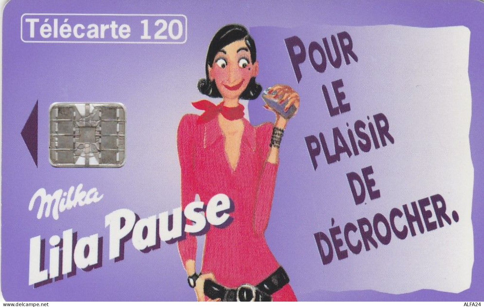 TELECARTE F626 LILA PAUSE - 1996