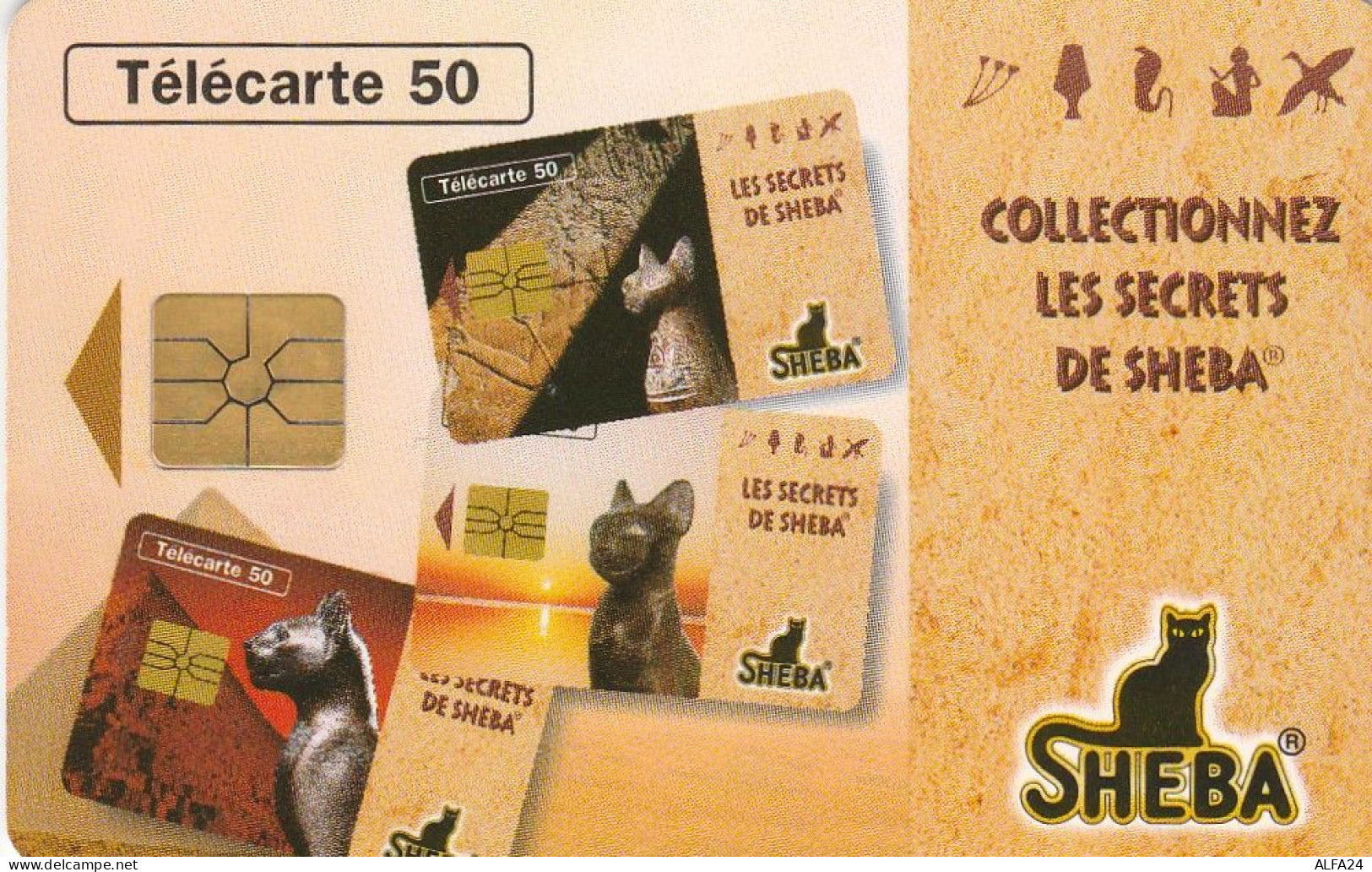 TELECARTE F635 SHEBA - LES SECRETS (2) - 1996