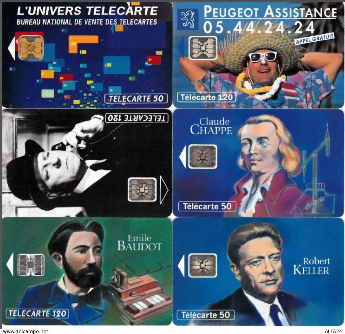 LOTTO 6 TELECARTE FRANCESI ANNO 1993 (93 15 - 1993