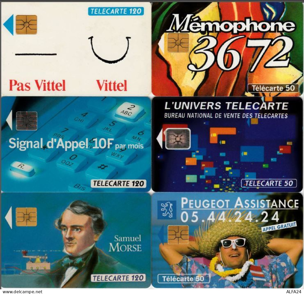 LOTTO 6 TELECARTE FRANCESI ANNO 1993 (93 23 - 1993