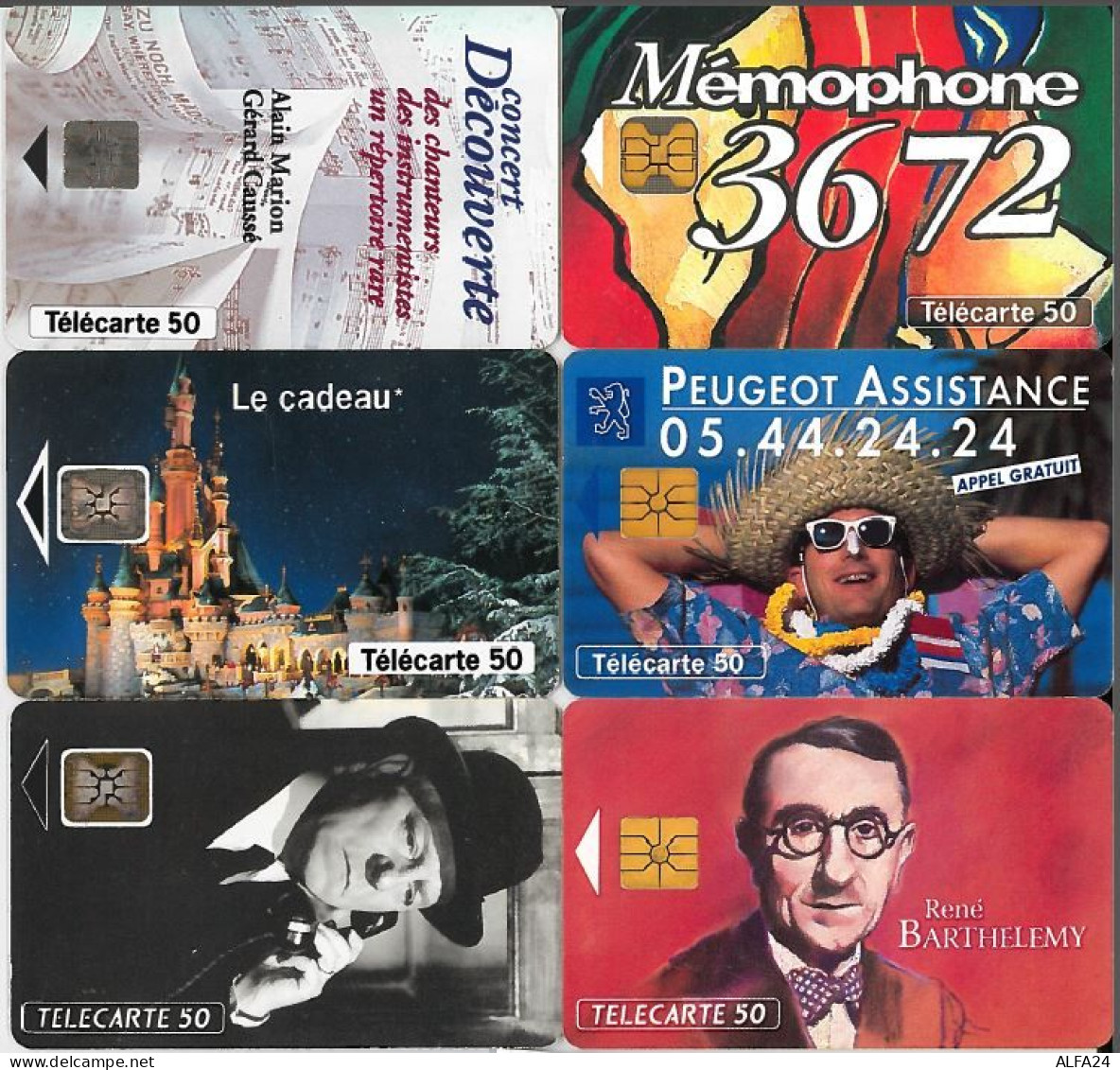 LOTTO 6 TELECARTE FRANCESI ANNO 1993 (93 50 - 1993