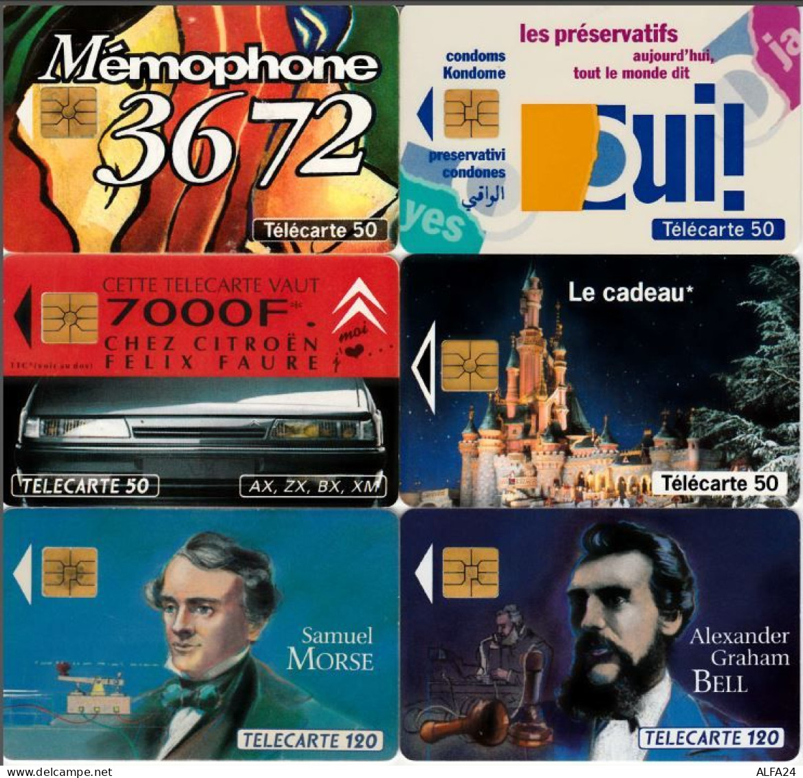 LOTTO 6 TELECARTE FRANCESI ANNO 1993 (93 5 - 1993