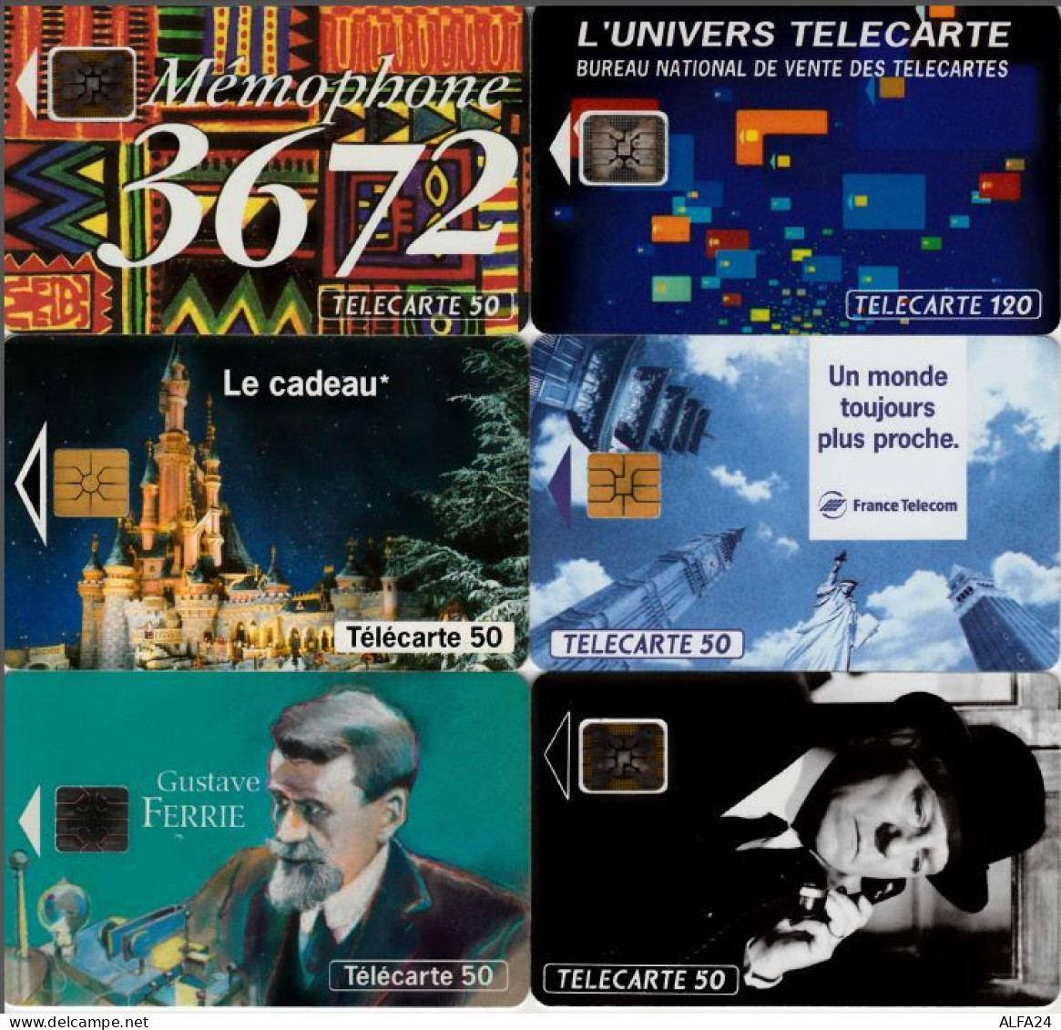 LOTTO 6 TELECARTE FRANCESI ANNO 1993 (93 7 - 1993