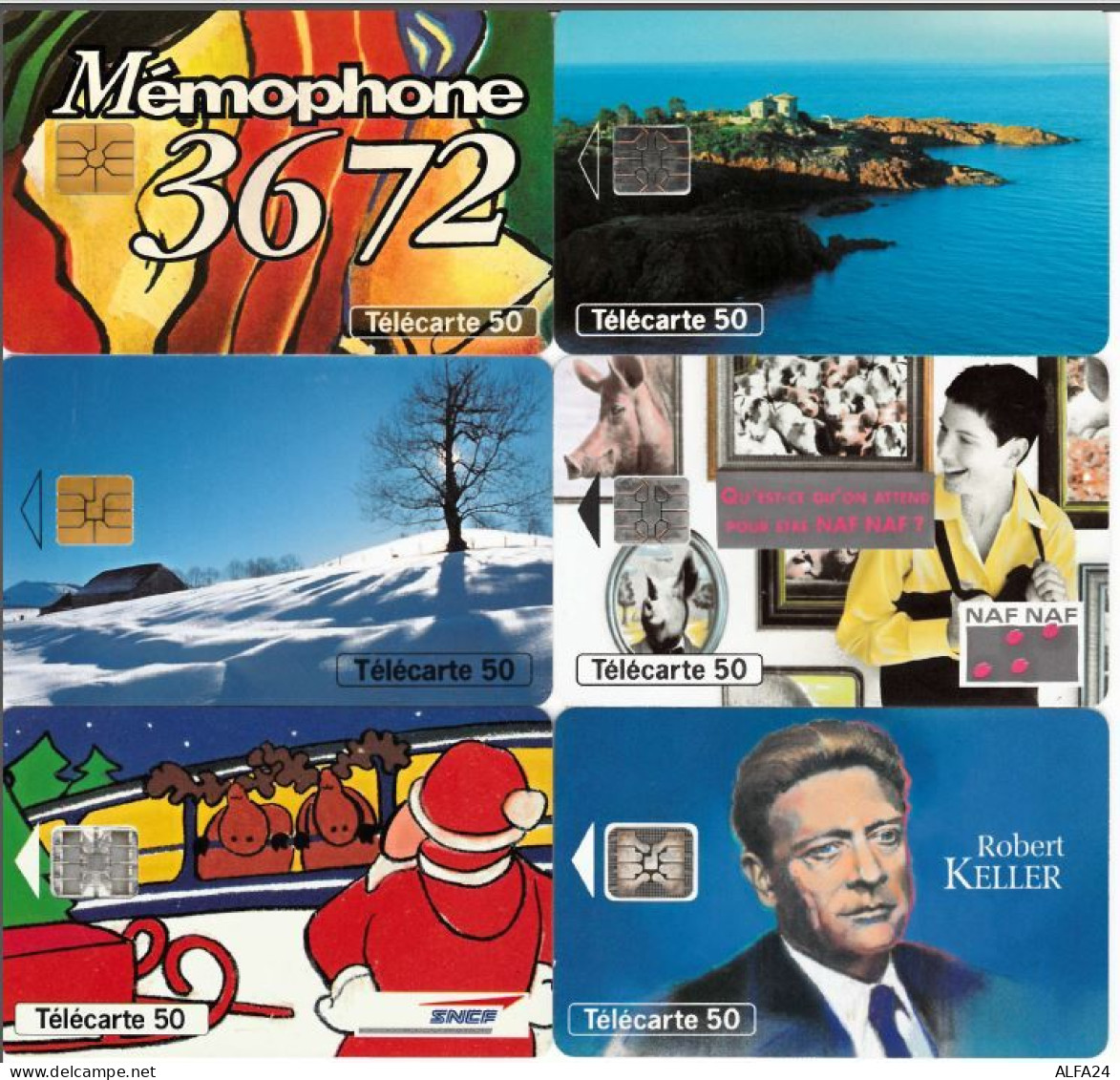 LOTTO 6 TELECARTE FRANCESI ANNO 1994 (94 5 - 1994