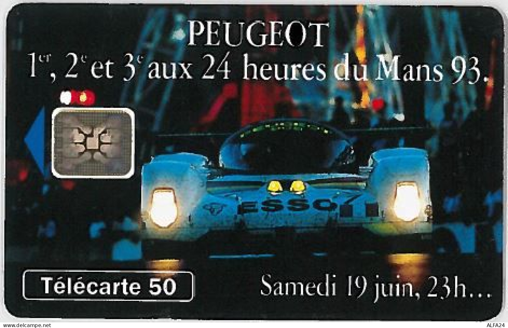 TELECARTE F407 PEUGEOT 905 2 - 1993