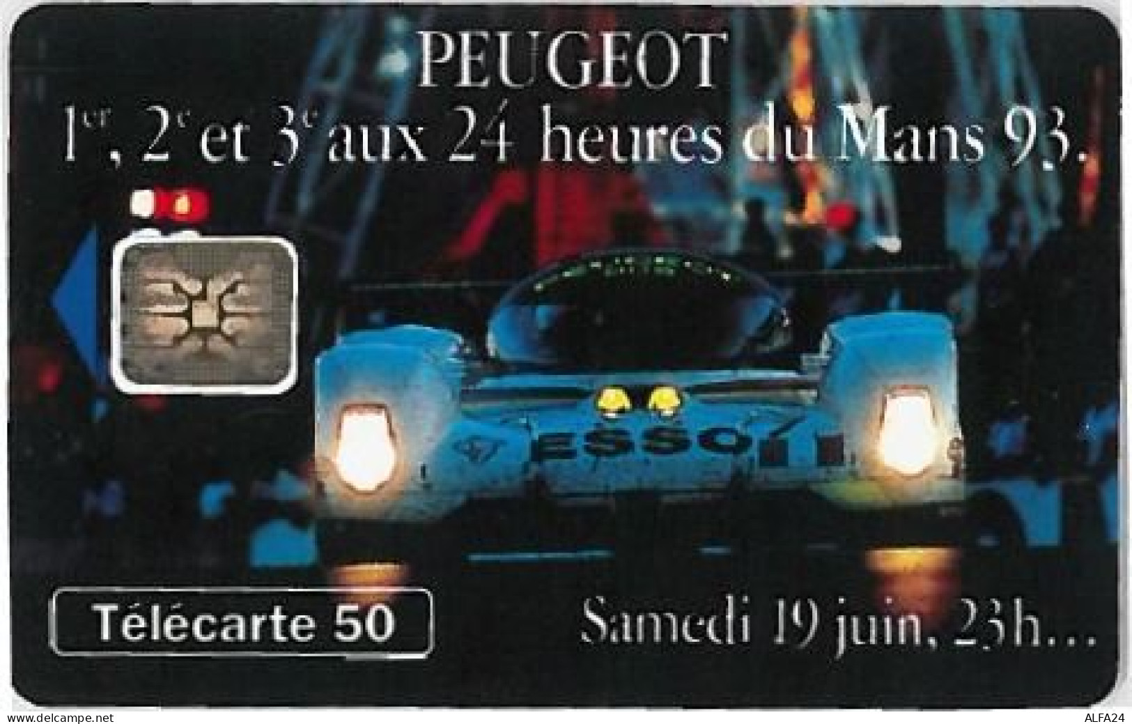 TELECARTE F409 PEUGEOT 905 2 (2) - 1993