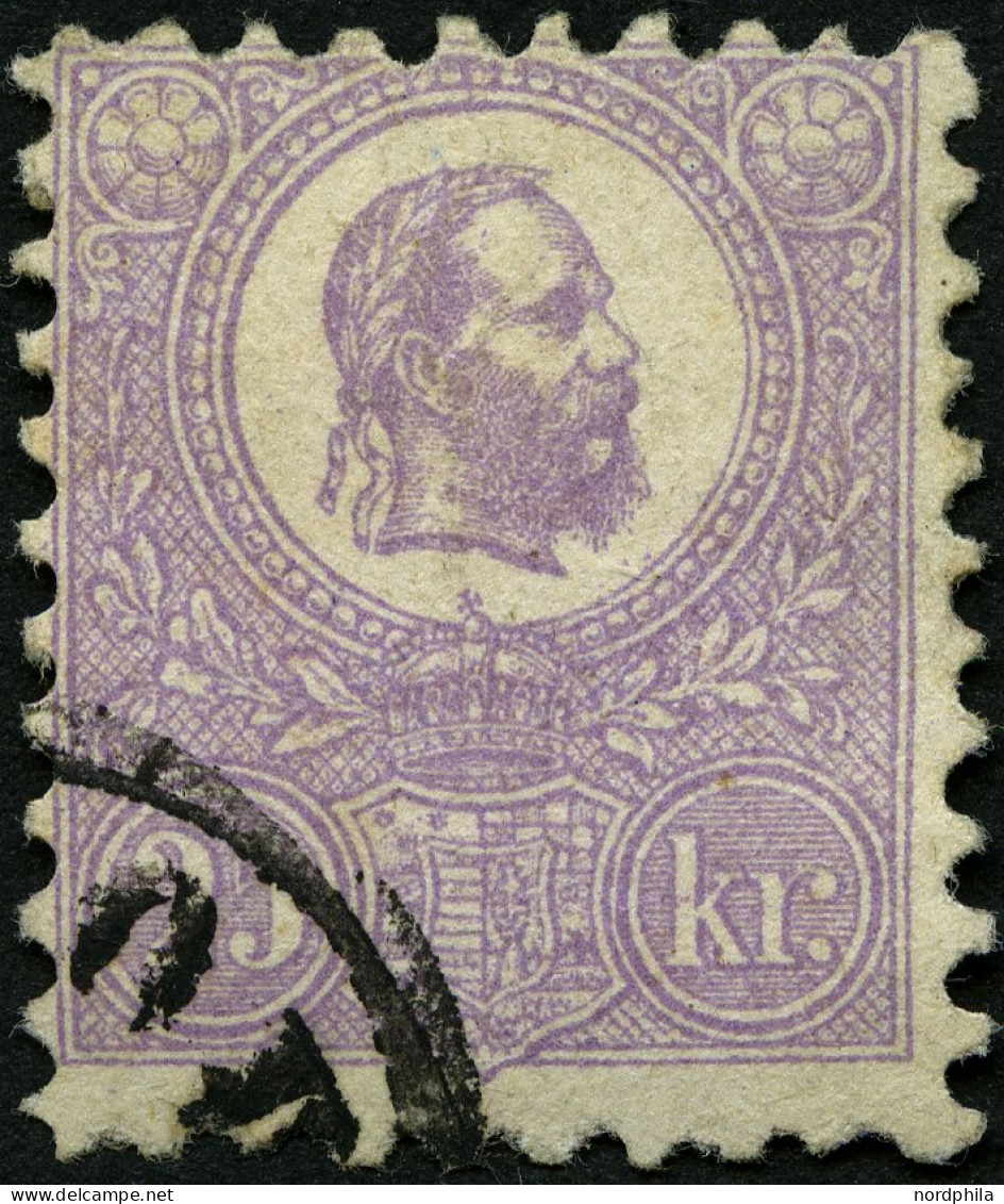 UNGARN 6a O, 1871, 25 K. Violett, Kleiner Eckstempel, Pracht, Mi. 400.- - Autres & Non Classés