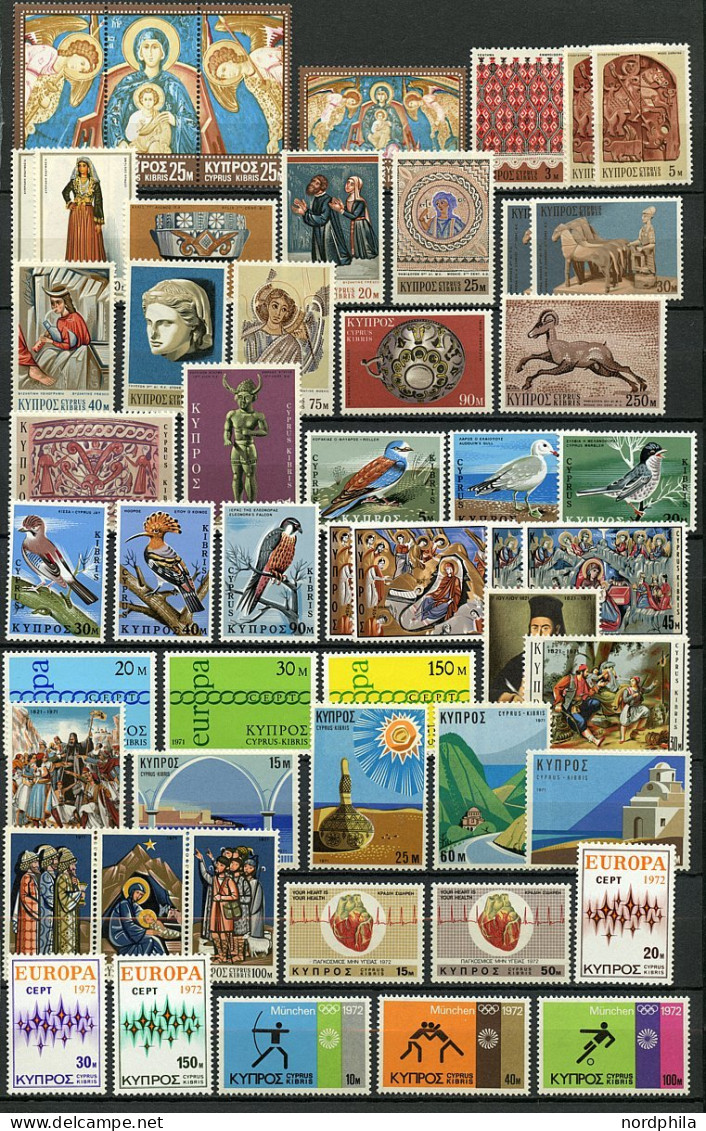 ZYPERN 39-725 , Zypern 1903/1989, Kleine Sammlung Bis Aus Auf 4 Werte Alle Postfrisch. Nr. 39, 103, 106 Und 292 Gestempe - Other & Unclassified