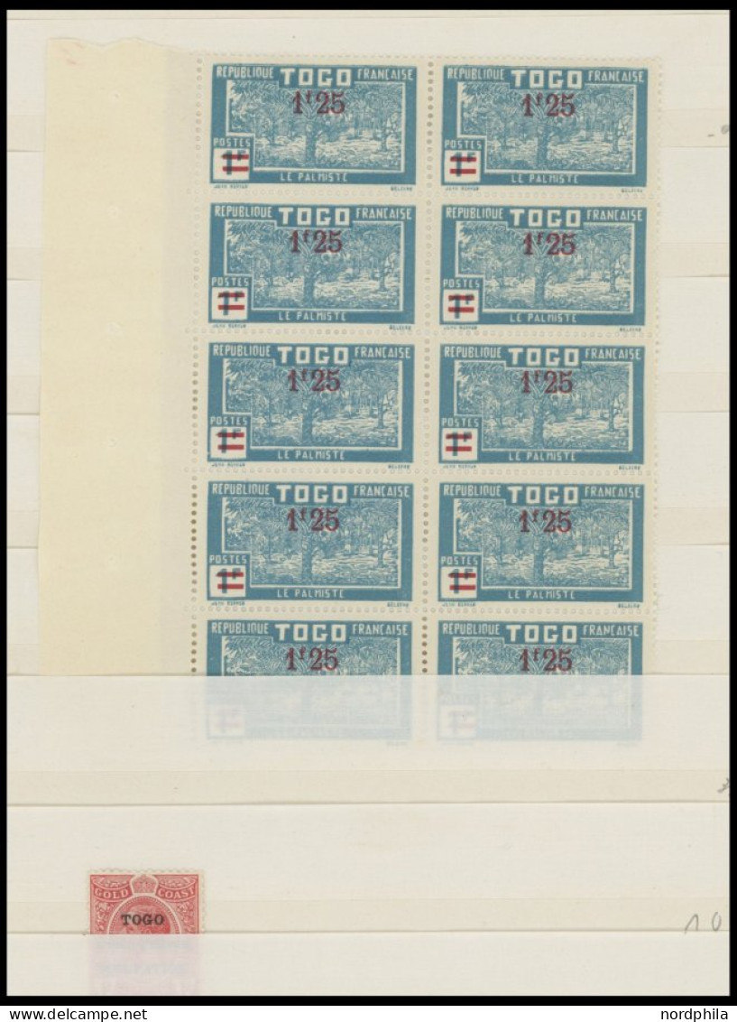 TOGO , , 1921-42, Fast Nur Postfrische Partie Mit Einigen Blockstücken, Fast Nur Prachterhaltung - Togo (1960-...)