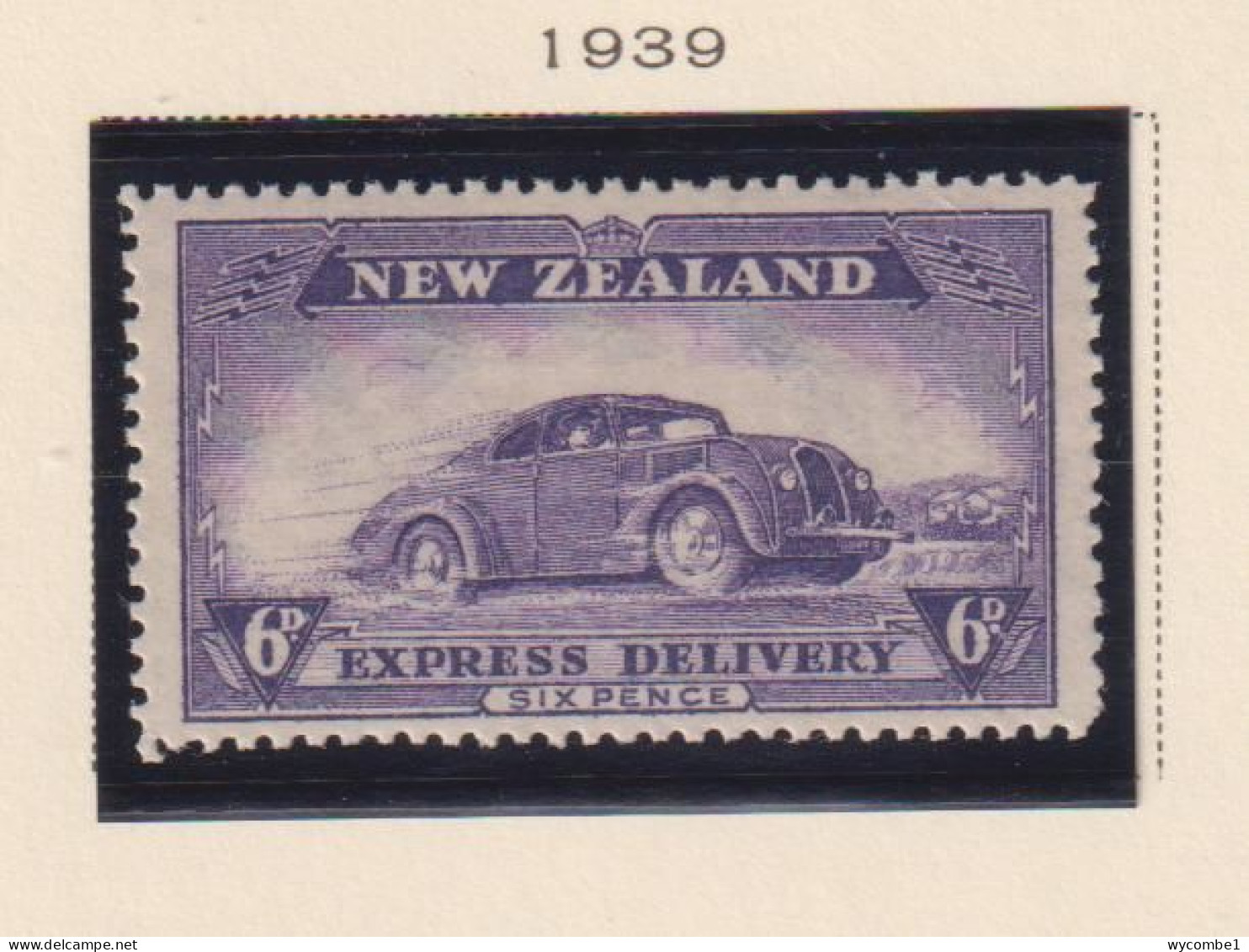 NEW ZEALAND  - 1939 Express Delivery 6d Hinged Mint - Timbres Express