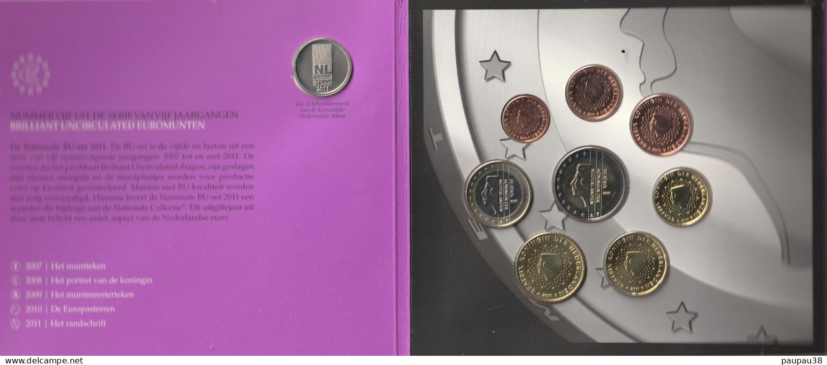 COFFRET EUROS PAYS BAS 2011 NEUF FDC - 9 MONNAIES - Pays-Bas