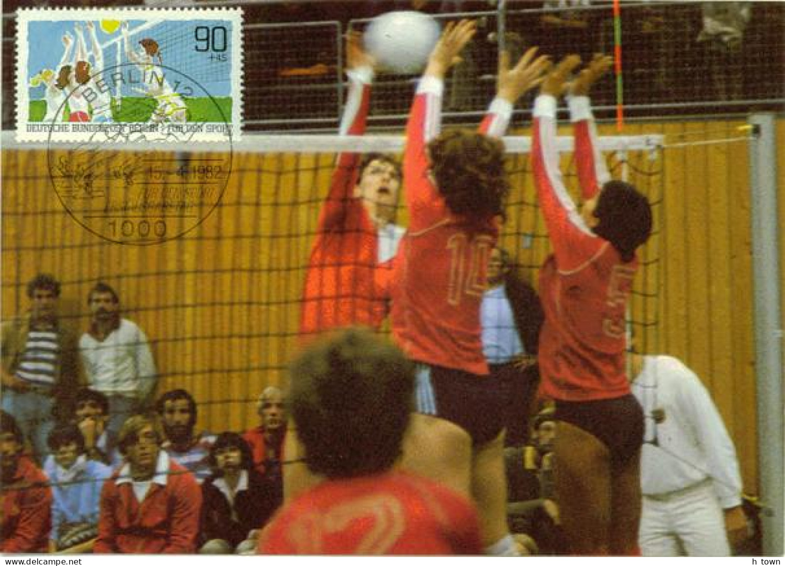 951  Volley-ball: Carte Maximum 1er Jour D'Allemagne (Berlin), 1982 - Volleyball Maximum Card From Germany. Voleibol - Volleyball
