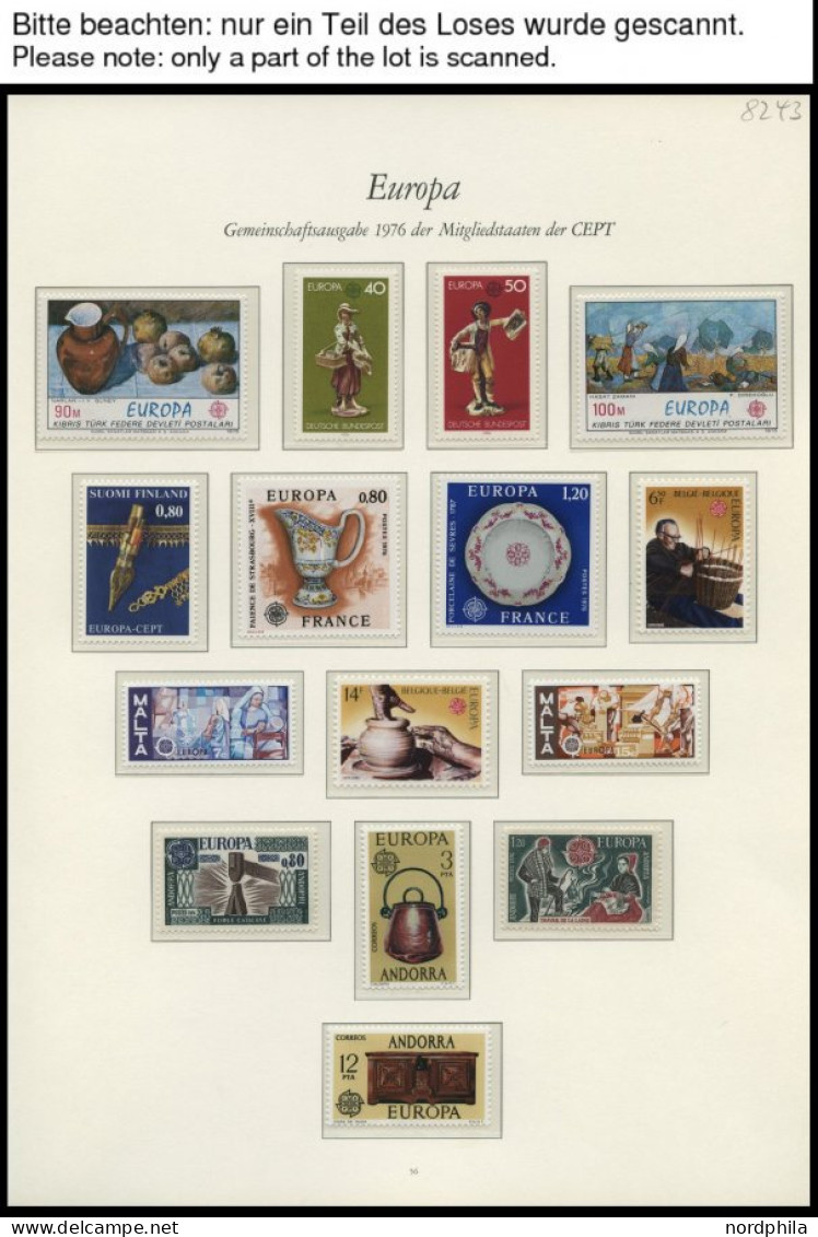 EUROPA UNION , 1976, Kunsthandwerk, Kompletter Jahrgang, Pracht, Mi. 164.- - Colecciones