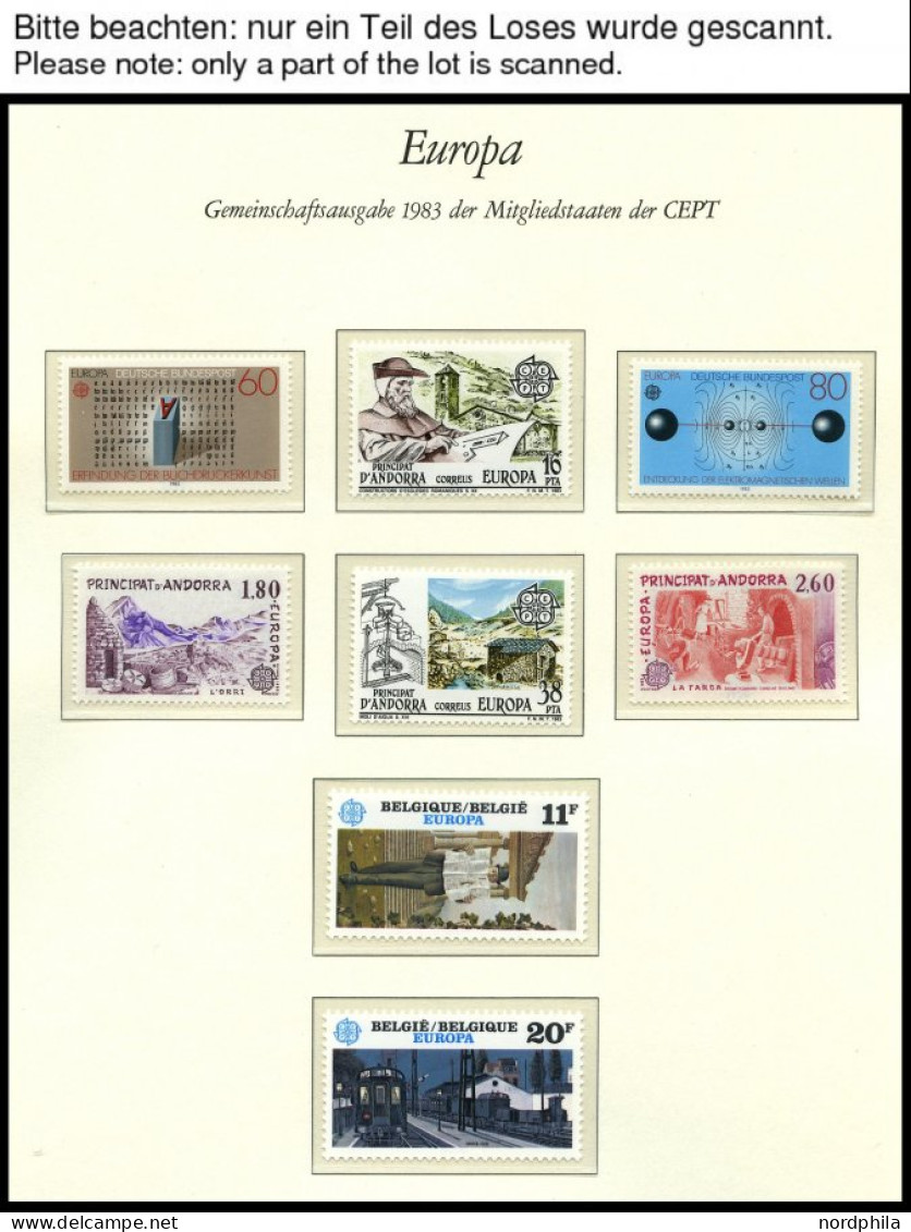 EUROPA UNION , 1983, Werke Des Menschlichen Geistes, Kompletter Jahrgang, Pracht, Mi. 207.70 - Collections