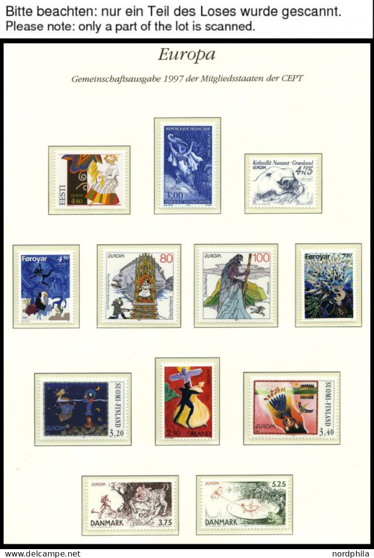 EUROPA UNION , 1997, Sagen Und Legenden, Kompletter Jahrgang Ohne Armenien, Bosnien Und Herzegowina Und Ukraine Bl. 7, D - Colecciones