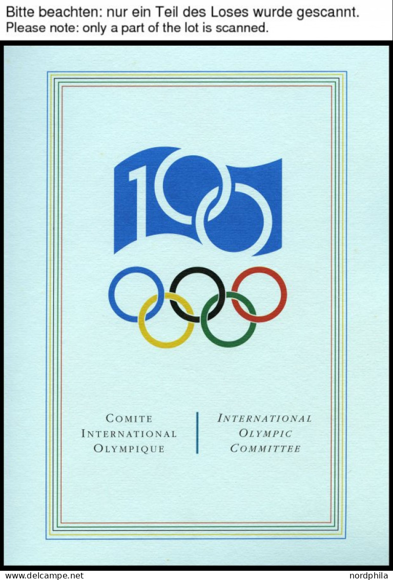 SPORT ,Brief , Präsentation Der Philatelie Kollektion Zum 100 Jährigen Bestehen Des IOC In 3 Bolaffi Spezialalben (dreis - Autres & Non Classés