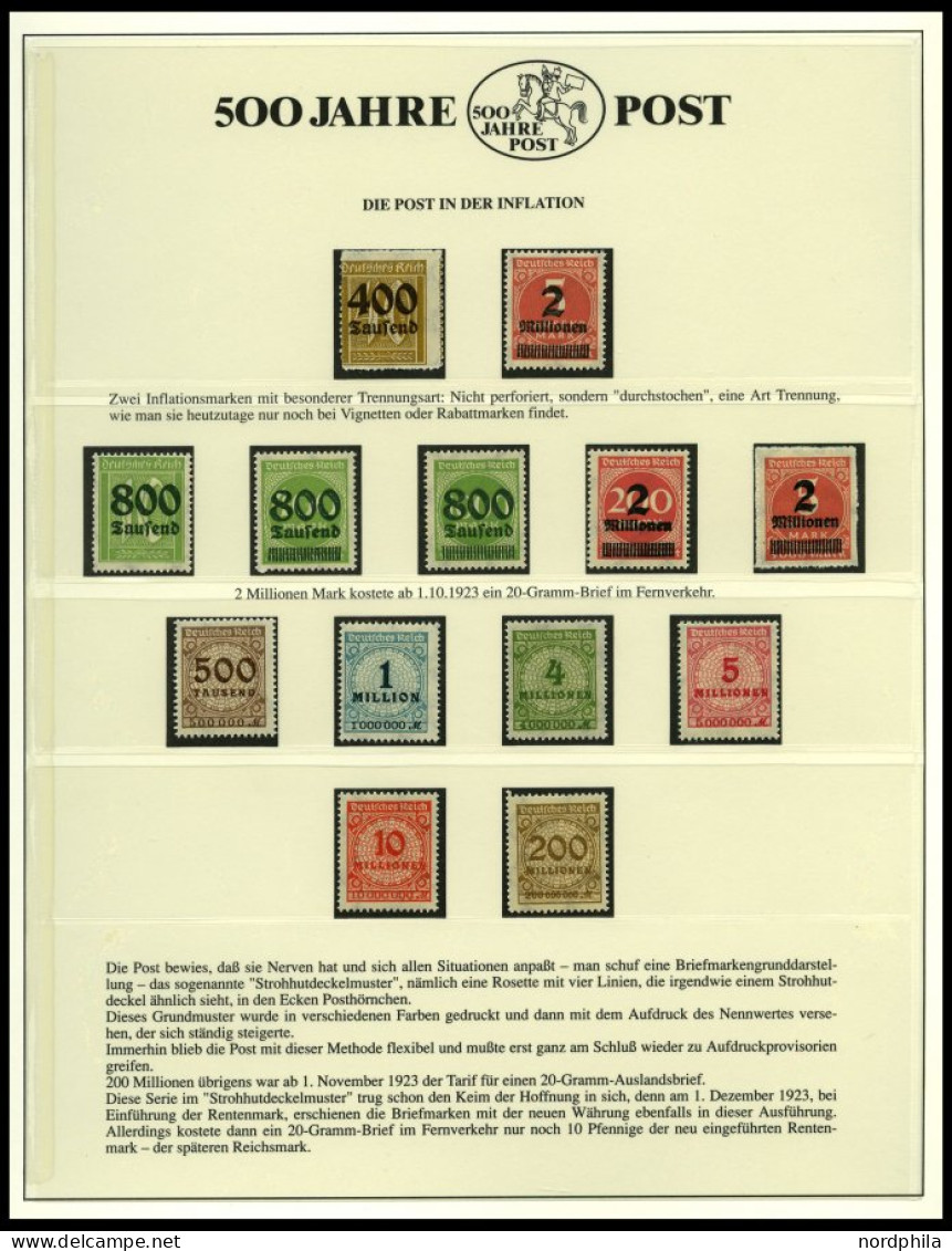 SONSTIGE MOTIVE ,Brief,o , 500 Jahre Post Auf Siegerseiten In 3 Alben Und Einem Leitzordner Mit Einzelmarken, Maximumkar - Unclassified