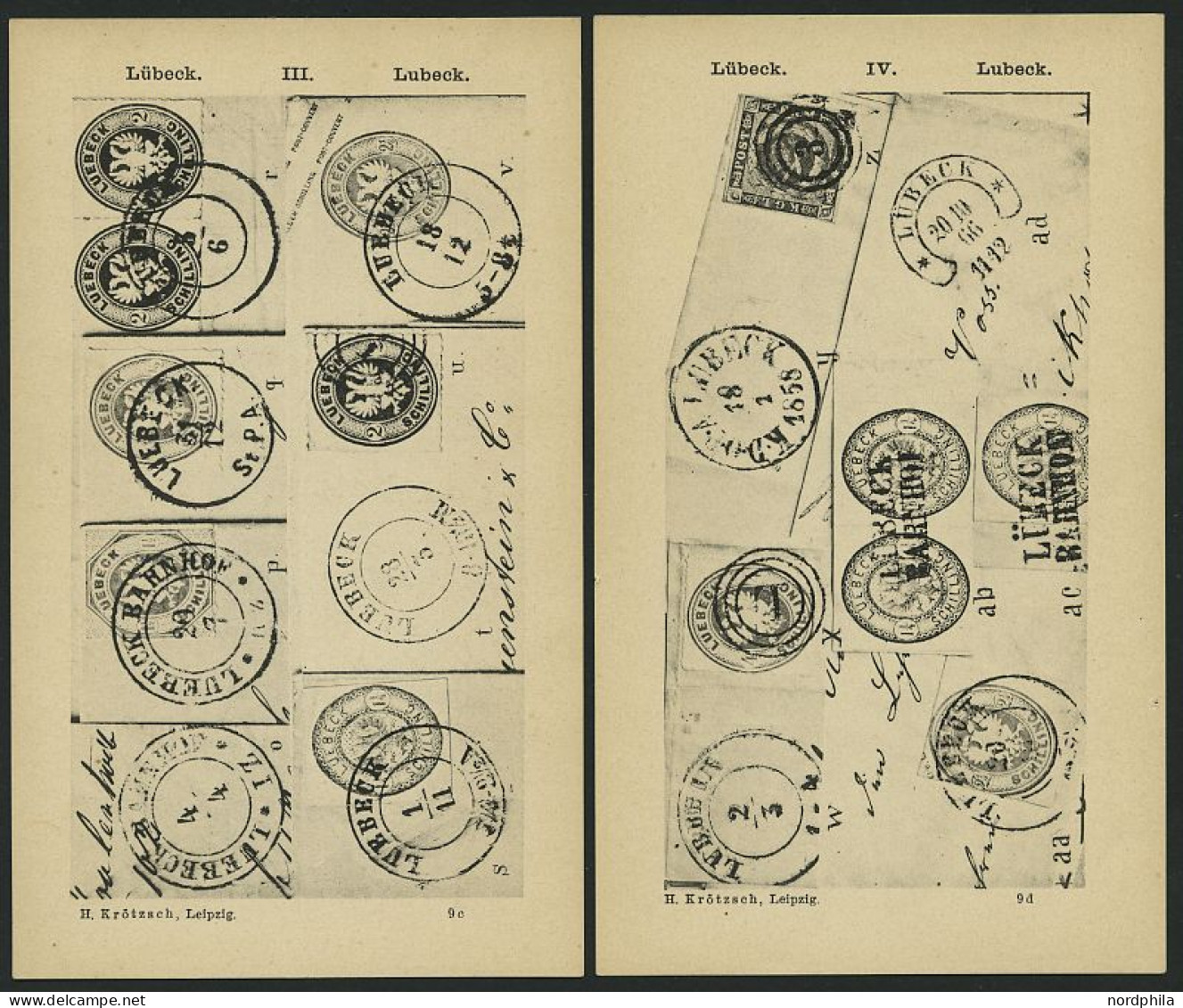 PHIL. LITERATUR Krötzsch-Handbuch Der Postfreimarkenkunde - Abschnitte V-IX, Braunschweig - Lübeck, Mit Lichttafeln I-V  - Philately And Postal History